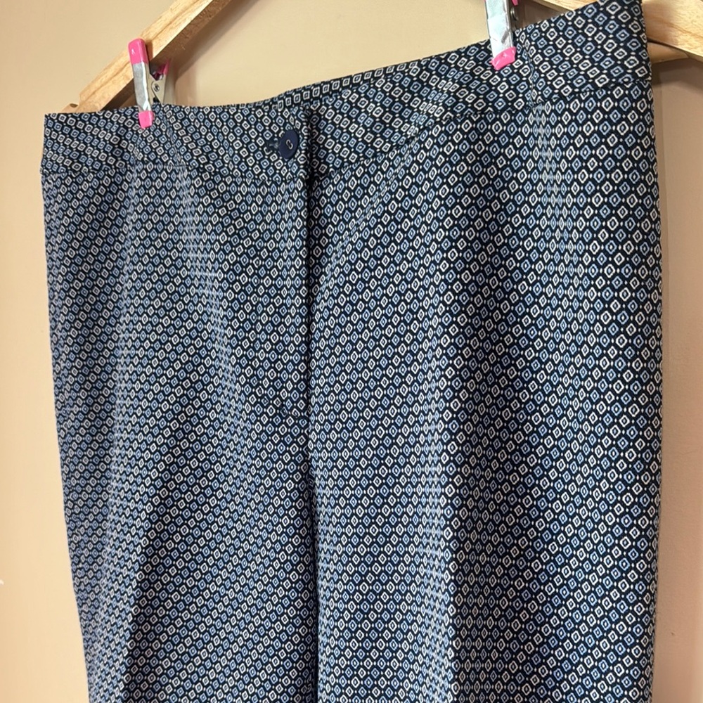 J. Mclaughlin Blue Patterned Pants - image 2